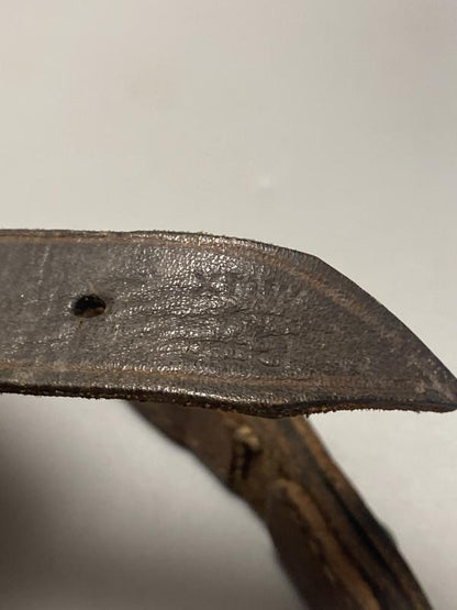 WWII German Army Zeltbahn Equipment Strap – Marked xmw 45 (Late War 1945)