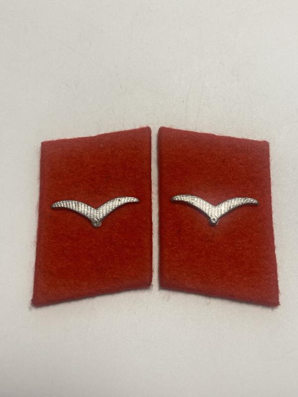 WWII Luftwaffe Flak Enlisted Collar Tabs – Unissued Soldat Rank Pair