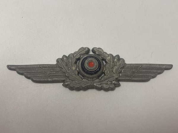WWII German Luftwaffe Visor Cap Cockade with Winged Wreath
