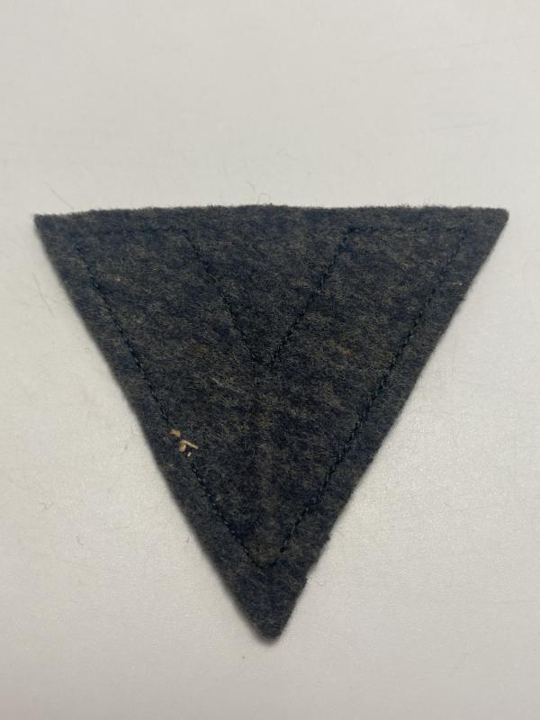 WWII Luftwaffe Gefreiter Enlisted Rank Chevron – Silver Tresse on Blue Wool