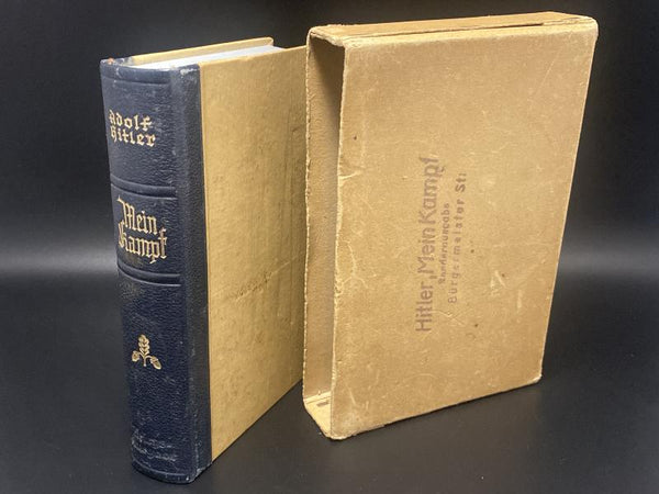 WWII German Mein Kampf Wedding Presentation Edition – Bad Ischl Mayor Gift, Complete with Presentation Case