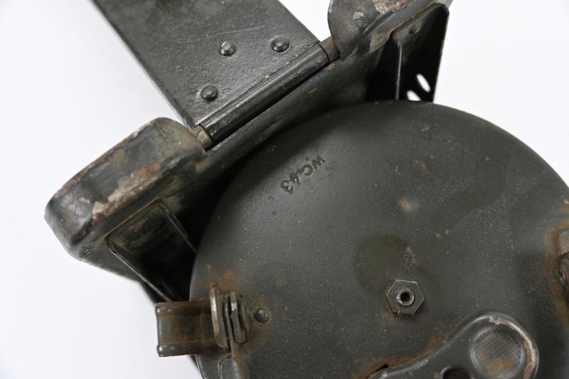 WWII German Army MG34 Ammo Drum Set with Carrying Frame