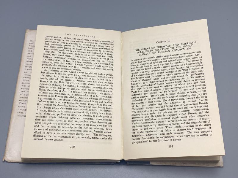 1947 British Political Book – The Alternative by Sir Oswald Mosley (First Edition)