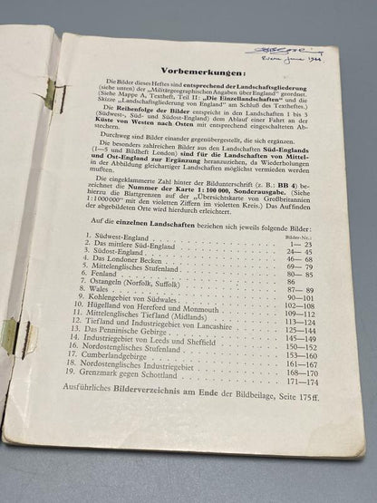WWII German Army Photo Intelligence Volume on England – Seelöwe Era