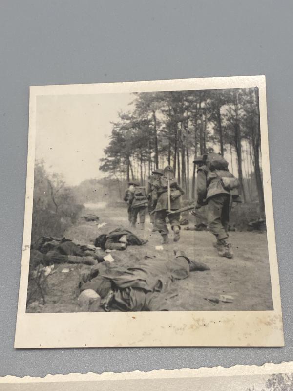 WWII Frontline Photograph Group – Western & Eastern Front Combat Scenes (6 Photos)