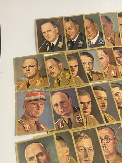Mid-1930s German NSDAP Leadership Cigarette Card Collection – 115 Original Cards (Third Reich)