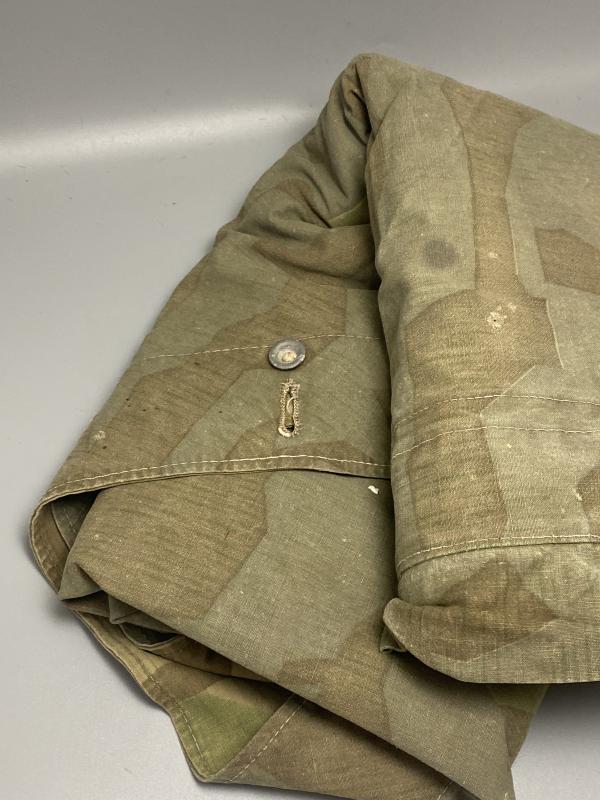 WWII German Army M31 Splintertarn Zeltbahn – Field-Used Shelter Quarter