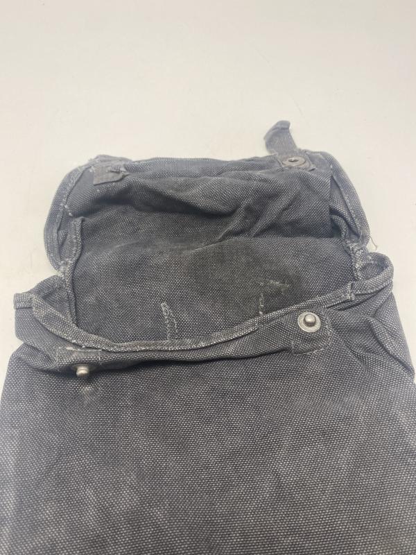 WWII German Luftwaffe Tropical Blue Canvas Gas Cape Bag – DAK / Mediterranean Issue