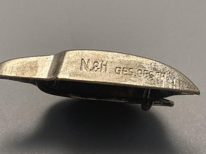 WWI–Interwar German Veterans Badge – “Der Stahlhelm” Helmet Form Pin