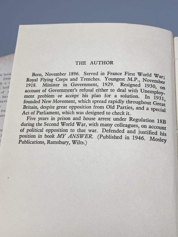 1947 British Political Book – The Alternative by Sir Oswald Mosley (First Edition)