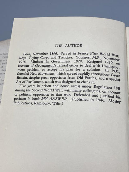 1947 British Political Book – The Alternative by Sir Oswald Mosley (First Edition)
