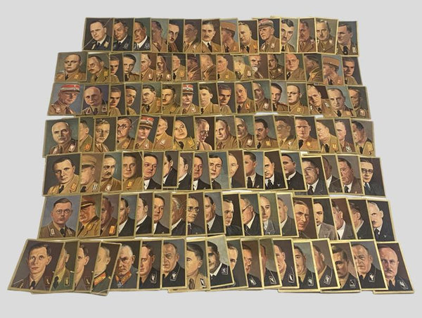Mid-1930s German NSDAP Leadership Cigarette Card Collection – 115 Original Cards (Third Reich)