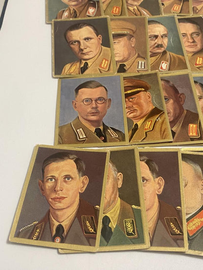 Mid-1930s German NSDAP Leadership Cigarette Card Collection – 115 Original Cards (Third Reich)