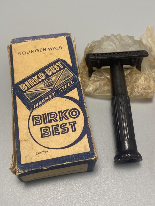 WWII German Shaving Set – Birko Best Razor & Solingen Blades, Unused, Pre-War / Early War