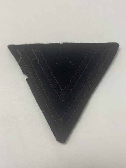 WWII Waffen-SS / Panzer Enlisted Rank Chevron – Double Grey Chevron, Unused Original