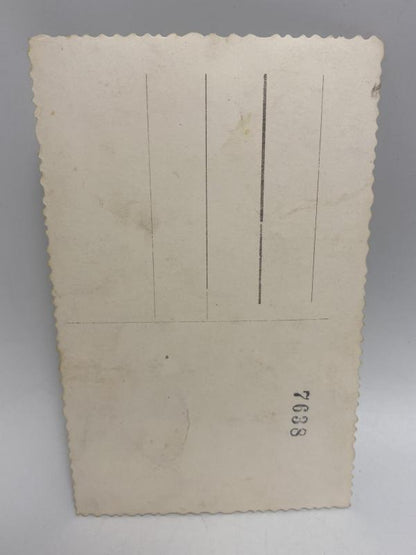 Pre-War German Army Soldier in M36 Greatcoat & M35 Helmet – Postcard-Size Photograph (c. 1938–39)