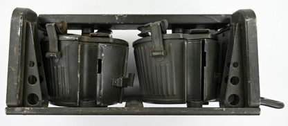 WWII German Army MG34 Ammo Drum Set with Carrying Frame
