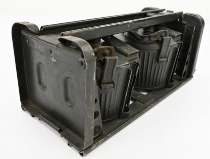 WWII German Army MG34 Ammo Drum Set with Carrying Frame