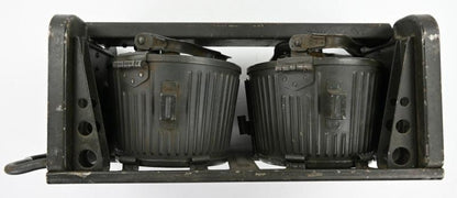 WWII German Army MG34 Ammo Drum Set with Carrying Frame