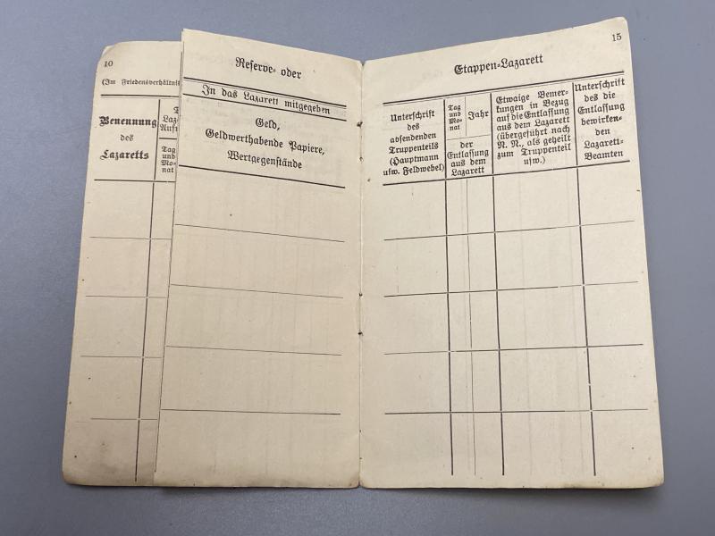 WWI German Soldbuch – Infanterie-Regiment Nr. 47, 1915 (Karl Menzel)