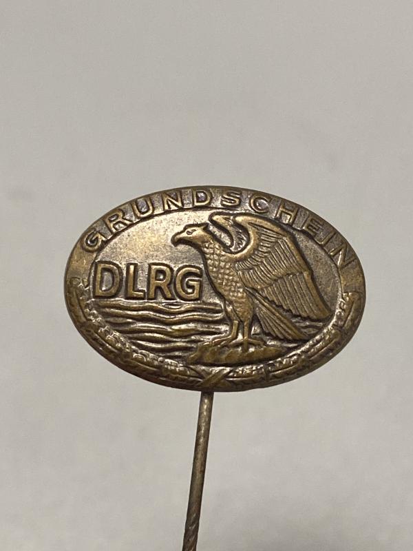 WWII German DLRG Eagle & Waves Stick Pin