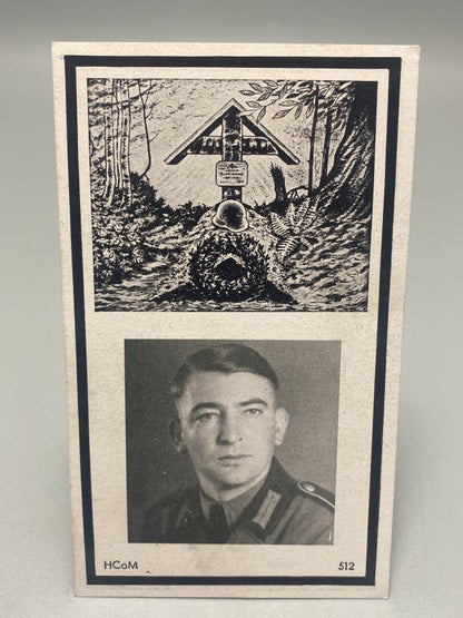 WWII German Death Card (Sterbebild) – Gefreiter Maximilian Meier, Eastern Front