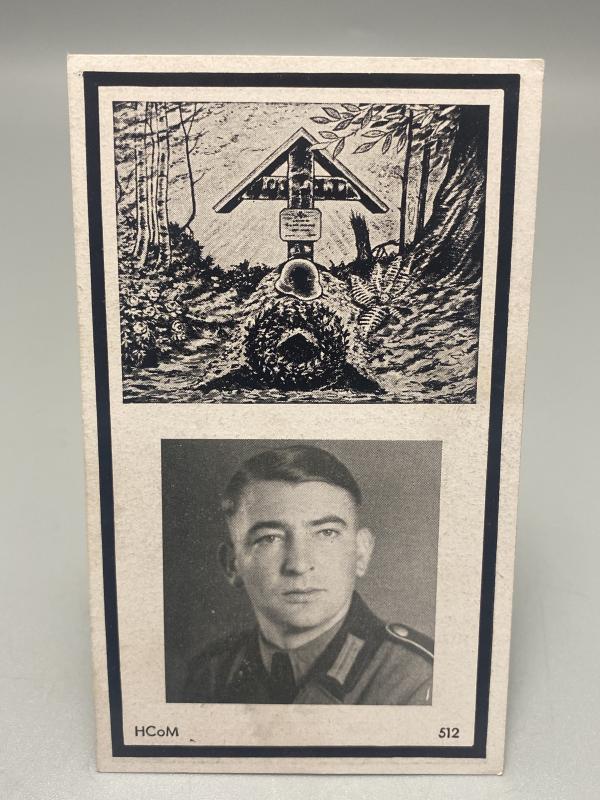 WWII German Death Card (Sterbebild) – Gefreiter Maximilian Meier, Eastern Front
