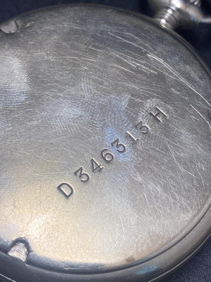 WWII German Army D.H. Silvana Pocket Watch w/ Fob