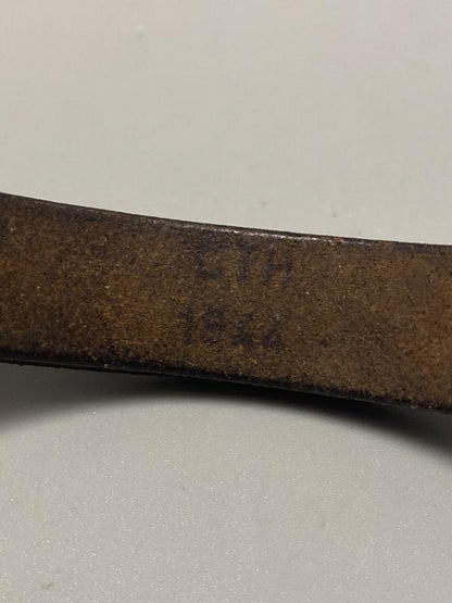 WWII German Army Zeltbahn Equipment Strap 1944 – Late War Black Leather