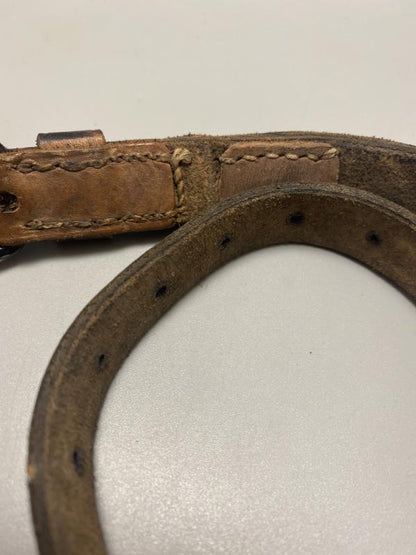 WWII German Army Zeltbahn Equipment Strap – Marked xmw 45 (Late War 1945)