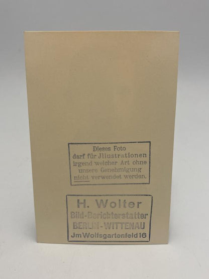 WWII German Army Officer Portrait Photograph – Signed & Dated 20 March 1944, Berlin Studio