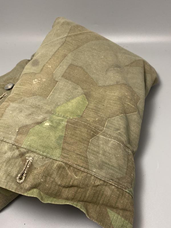 WWII German Army M31 Splintertarn Zeltbahn – Field-Used Shelter Quarter