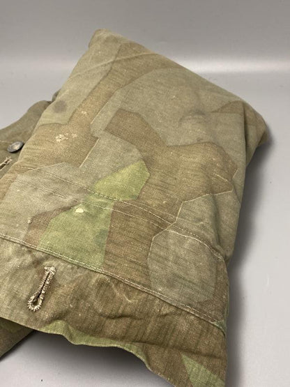 WWII German Army M31 Splintertarn Zeltbahn – Field-Used Shelter Quarter