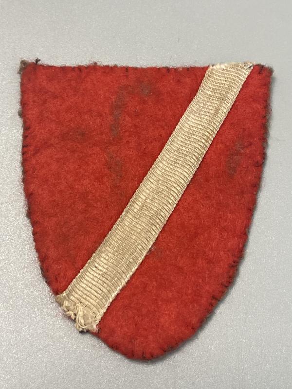 WWII Waffen-SS Latvian Volunteer Field-Made Sleeve Shield (Early Pattern)