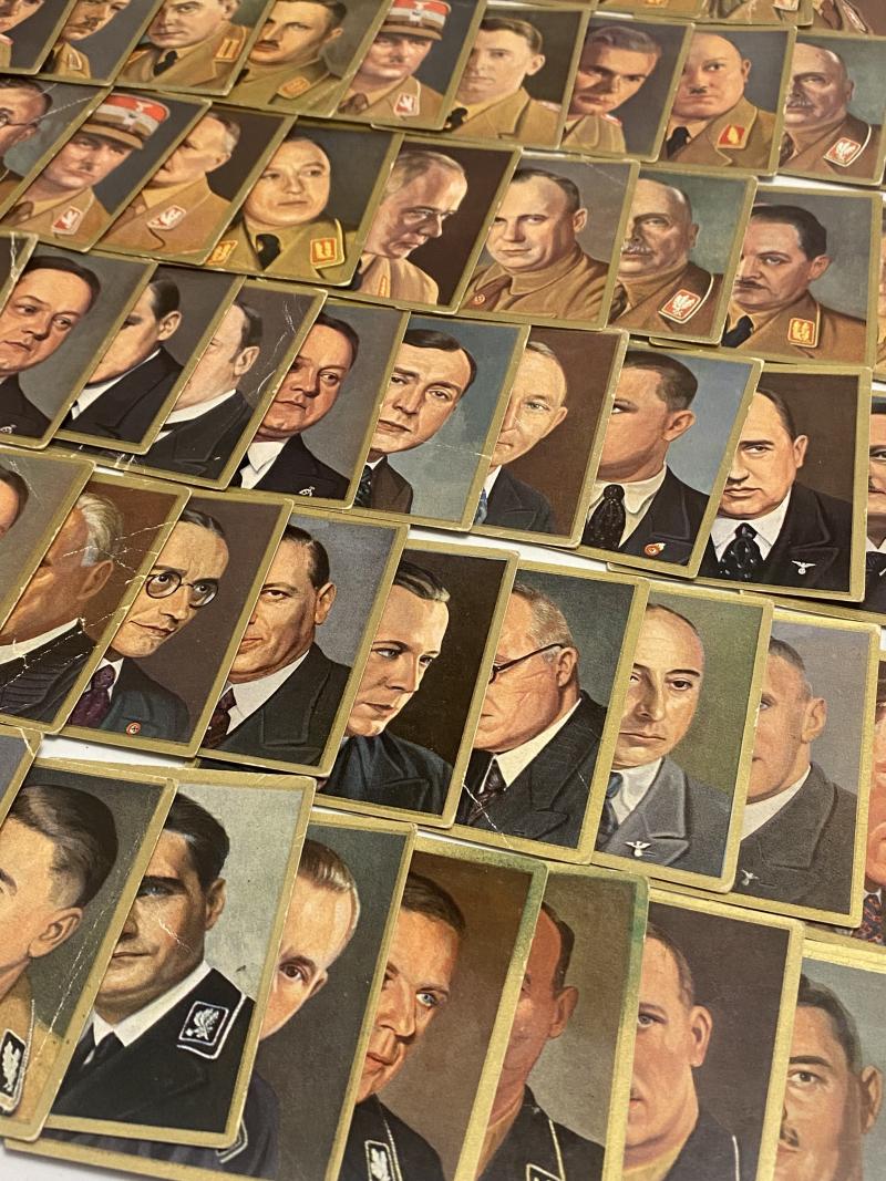 Mid-1930s German NSDAP Leadership Cigarette Card Collection – 115 Original Cards (Third Reich)