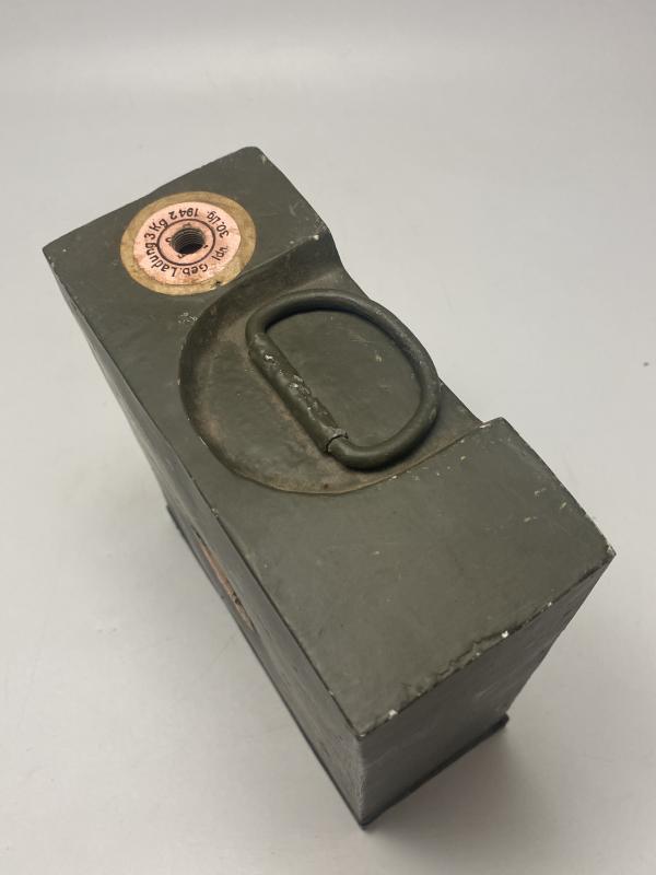 WWII German Army Pionier 3kg Demolition Charge Case – Restored Inert Original Engineer Equipment