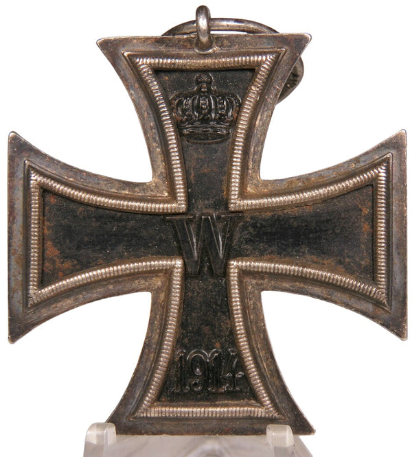 WWI German Iron Cross Second Class (1914–1918) – Johann Wagner & Sohn “IW” Maker, Ring Marked