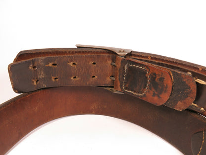 WWI German Prussian Belt & Buckle (1916) – “Gott Mit Uns” Crowned Buckle, Size 100 (95cm Actual)