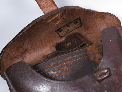 WWI Imperial German P08 Luger Holster (c.1919) – B.A.X Bekleidungsamt X Corps Marked, With Original Tool