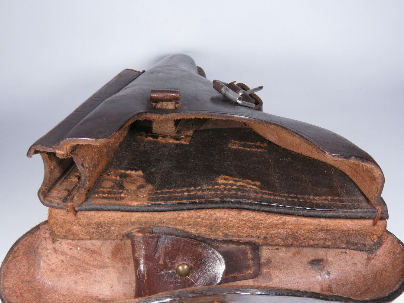 WWI Imperial German P08 Luger Holster (c.1919) – B.A.X Bekleidungsamt X Corps Marked, With Original Tool