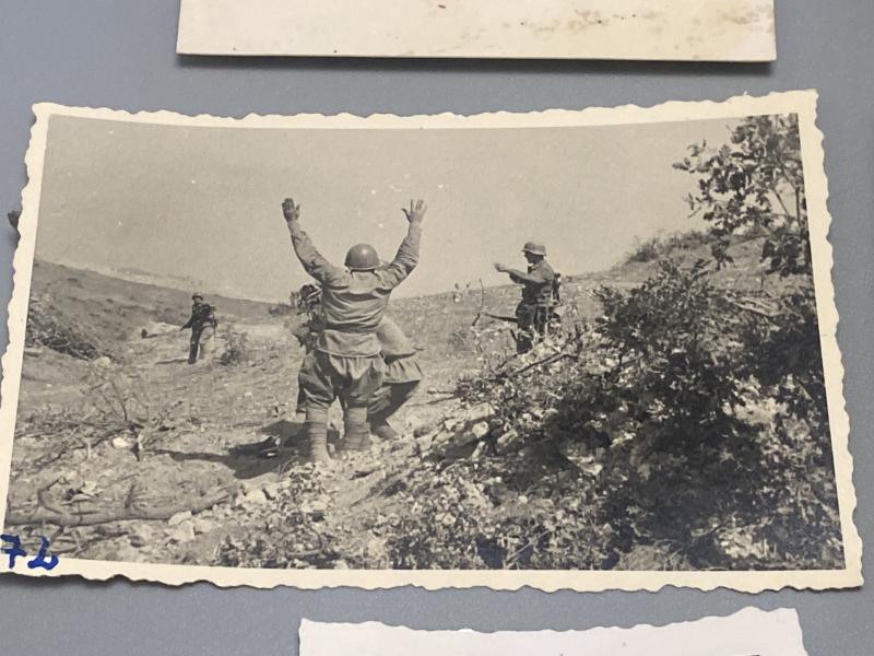 WWII Frontline Photograph Group – Western & Eastern Front Combat Scenes (6 Photos)
