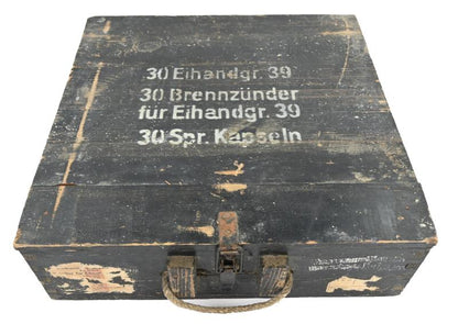 WWII German Army Ei-Handgranaten 39 Ammunition Box (1943 Dated)