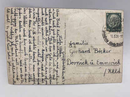 WWII Luftwaffe Flak Crew Rangefinder Training Postcard – Anti-Aircraft Units, Postally Used