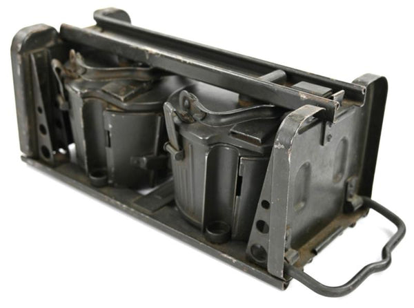WWII German Army MG34 Ammo Drum Set with Carrying Frame