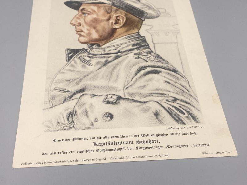 WWII VDA Leaflet – U-Boat Commander Prien