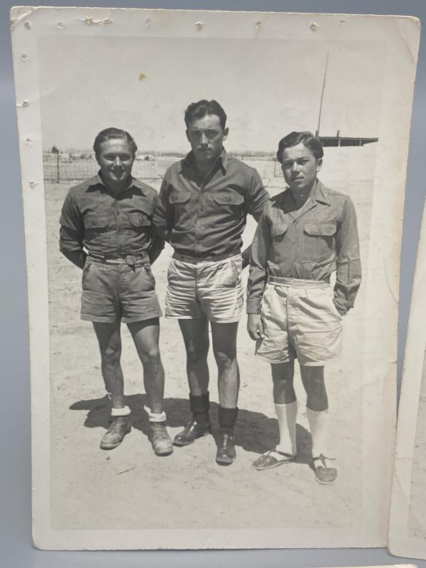 WWII German Afrika Korps POW Photographs & Hand-Painted Postcard – Egypt 1947