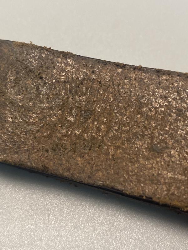 WWII German Kriegsmarine Leather D-Ring Strap, Dated 1939 – Early War Naval Issue