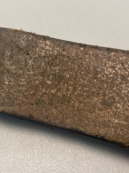 WWII German Kriegsmarine Leather D-Ring Strap, Dated 1939 – Early War Naval Issue