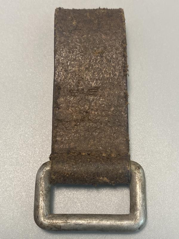 WWII German Kriegsmarine Leather D-Ring Strap, Dated 1939 – Early War Naval Issue