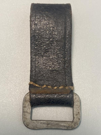 WWII German Kriegsmarine Leather D-Ring Strap, Dated 1940 – Original Naval Equipment